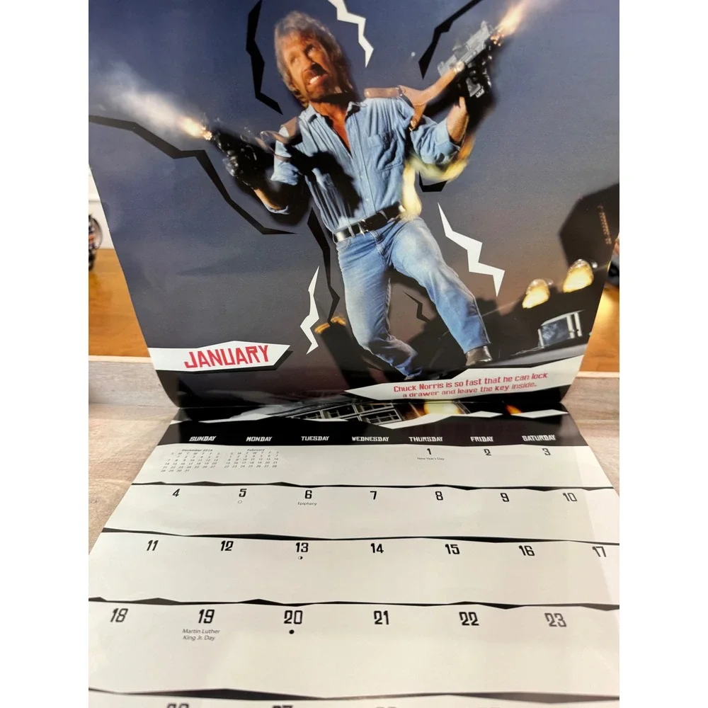 Chuck Norris 2015 16-Month‎ Wall Calendar Trends International Collectible Meme